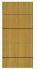 Porta Frisada Semi Sólida Friso Reto Angelim 82 X 210 X 3,5