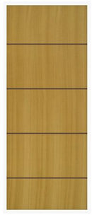 Porta Frisada Semi Sólida Friso Reto Angelim  72 X 210 X 3,5
